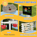 Outsunny Kids Sandbox, Outdoor Playset, for Ages 3-7 Years - Blue