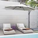 Outsunny  Banana Parasol  3m - Cream White