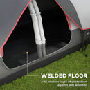 Outsunny 2 Room Camping Tent with Waterproof Rainfly & Screen Panels