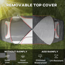 Outsunny 2 Room Camping Tent with Waterproof Rainfly & Screen Panels