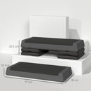 SPORTNOW Aerobic Step, 10.5/15.5/20.5cm Exercise Stepper for Home