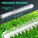Outsunny Cordless Hedge Trimmer With 51cm Blade, Brushless Motor