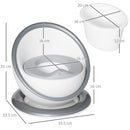 HOMCOM Kids Potty Training Toilet with Brush - White