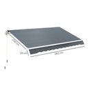 Outsunny Replacement Canopy for 3 x 2.5 m Awning (Fabric Only)