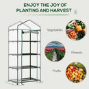 Outsunny Mini Greenhouse with 4 Tiers 160H x 70L x 50Wcm