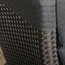 Outsunny Outdoor Recliner Chair w/ Cushion Rattan Reclining Lounge Chair