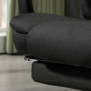 Vinsetto Heated Vibration Massage Office Chair With Footrest,Black