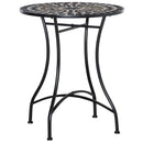Outsunny 60cm Mosaic Round Bistro Table Outdoor Garden Side Table