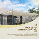 Outsunny Pergola Shade Cover Replacement Canopy for 4 x 3(m) Pergola, Cream