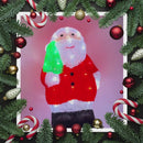 40 Led Acrylic Santa - White (Indoor Light)