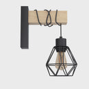 EGLO Townshend Industrial Wall Light - Black