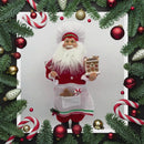 Time To Bake Standing Santa - Red