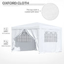 Outsunny Gazebo 2.95 m x 2.95 m -  White