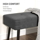 HOMCOM End of Bed Bench with Thick Padding and Steel Legs for Entryway