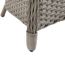 Outsunny Rattan Dining Set 4 Seater - Grey