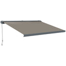 Outsunny 4x3(m) Full Cassette Electric Awning, Aluminium Frame