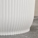 Outsunny Set of 2 Round Plant Pots Outdoor 22cm for Garden, White