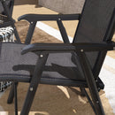 Outsunny 2-PCS Garden Armchairs Outdoor Patio Folding Modern Furniture Grey