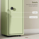 Kleankin Slim Bathroom Cabinet, Toilet Roll Storage W/ Open Shelves, Green