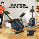 SPORTNOW Water Rowing Machine With Adjustable Resistance, Vertical Storage