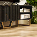 HOMCOM TV Unit, TV Stand Cabinet with Shelves and Storage Cupboard