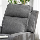 HOMCOM Electric Armchair, Fabric Recliner Chair with USB Port, Charcoal Grey