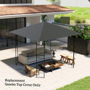 Outsunny 3 x 3(m) Gazebo Canopy Replacement Cover with Drain Holes