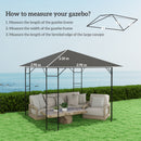 Outsunny 3 x 3(m) Gazebo Canopy Replacement Cover with Drain Holes