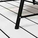 Outsunny Rattan Swing Chair with Stand and Seat Cushion