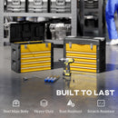 HOMCOM 4 Drawers Large Tool Box, Steel Toolbox With Handle