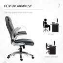 Vinsetto High Back Executive Office Chair Home Swivel Dark Grey