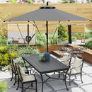 Outsunny 3(m) Cantilever Banana Parasol with Cover Wind Strap UPF50+
