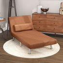 HOMCOM Single Folding 5 Position Convertible Sleeper Chair Bed