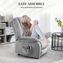 HOMCOM Riser and Recliner Chair Lift Chair with Vibration Massage, Heat, Grey