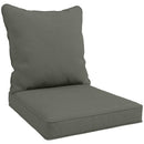 Outsunny Garden Chair Cushion Set with 1 Seat and 1 Back Pad, Light Grey