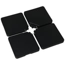 Outsunny Set of 4 Parasol Base Stand Weights for Cantilever Umbrella, Black