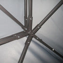 Outsunny 3x4m 2-Tier Gazebo Aluminium Garden Marquee Party Tent Light Grey