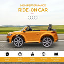 HOMCOM Kids Licensed Audi TT -Yellow