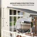 Outsunny 2.95 x 2.5m Canopy Sun Shade Shelter with Crank Handle