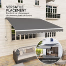 Outsunny 2.95 x 2.5m Canopy Sun Shade Shelter with Crank Handle