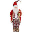 HOMCOM 141cm Animated Life Size Santa Claus with Sound Activated for Party