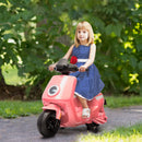 AIYAPLAY 6V Kids Electric Motorbike with Headlight and Music - Pink