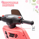 AIYAPLAY 6V Kids Electric Motorbike with Headlight and Music - Pink