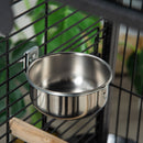 PawHut Steel Bird Cage,Large Budgie Cage For Cockatiels And Parakeets
