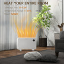 HOMCOM Electric Convector Heater, Quiet Space Heater w/ LED Display