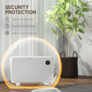 HOMCOM Electric Convector Heater, Quiet Space Heater w/ LED Display
