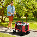 PawHut Foldable Pet Stroller w/ Detachable Carrier, Soft Padding