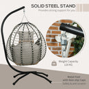 Outsunny Hanging Swing Chair w/ Thick Cushion, Hanging Chair