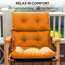 Outsunny Adirondack Chair Cushion Rocking Chair Cushion w/ Ties