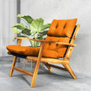 Outsunny Adirondack Chair Cushion Rocking Chair Cushion w/ Ties